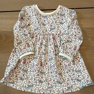 Spring mix floral bunny sweater dress